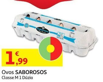 Auchan Ovos saborosos:classe m 1 duzia promoção