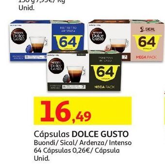 Cápsulas dolce gusto