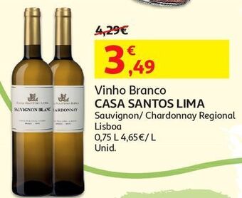 Auchan Vinho branco casa santos lima promoção