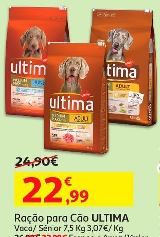 Ração cão ultima