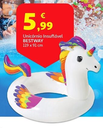 Auchan Unicornio insuflável bestway:119x91cm promoção