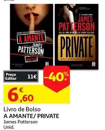 Auchan Livro de bolso a amante promoção