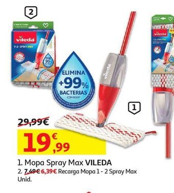 Auchan Mopa spray max vileda promoção