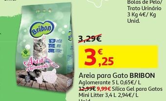 Auchan Sílica gel p/gatos bribon promoção