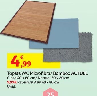 Auchan Tapete wc microfibra actuel promoção