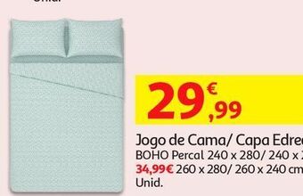 Auchan Jogo cama boho actuel promoção