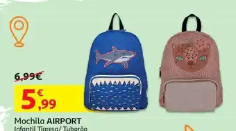 Auchan Mochila airport:infantil 24x31 promoção