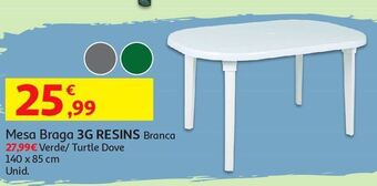 Mesa braga 3g resins