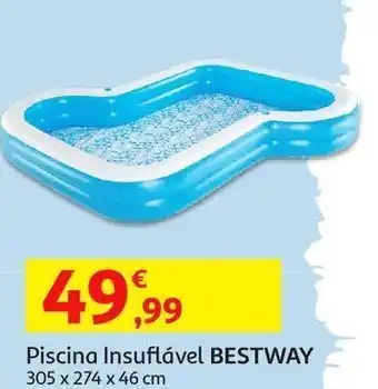 Auchan Piscina insuflavel bestway:305x274x46c promoção