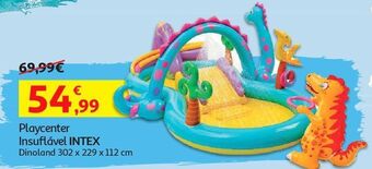Auchan Play-center insuflável intex:dinoland 302x229x112 promoção