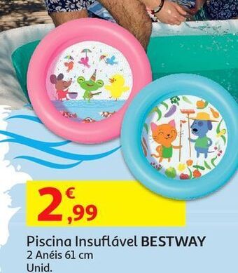 Auchan Piscina insuflável bestway:2 aneis 61cm promoção