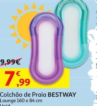 Auchan Colchão de praia bestway:lounge 160x84cm promoção