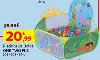 Auchan Piscinas de bolas one two fun:600073833 promoção