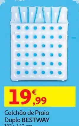 Auchan Colchão de praia duplo bestway: 193x142cm promoção