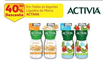 Auchan Bifidus líquido activia promoção