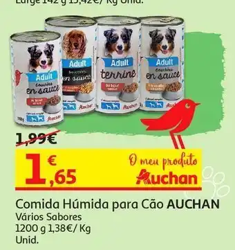 Auchan Comida húmida para cão auchan promoção
