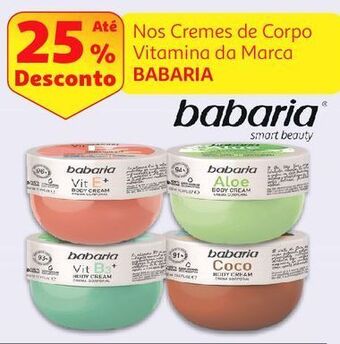 Auchan Creme corpo babaria promoção