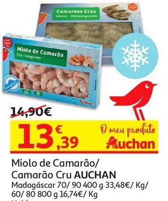 Auchan Camarão cru auchan promoção
