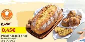 Auchan Pão de abóbora e noz promoção