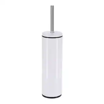 Escova wc branco de metal