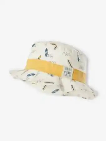 Chapéu tipo bob estampado, para bebé menino - bege claro...