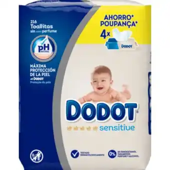 Neomáquina Toalhitas dodot sensitive 216un promoção