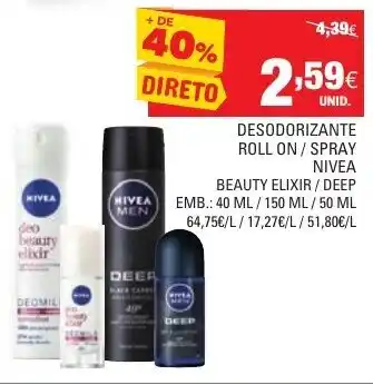 Desodorizante Roll-on Spray Nivea