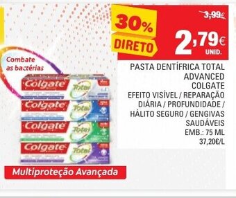 Continente Pasta Dentífrica Colgate Total Advanced 75ml promoção