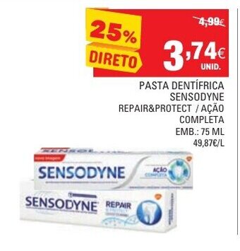 Continente Pasta Dentífrica Sensodyne 75ml promoção