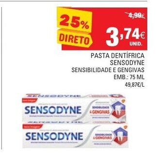 Pasta Dentífrica Sensodyne 75ml