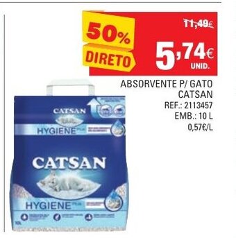 Absorvente P/Gato Catsan 10L