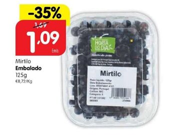 Minipreço Mirtilo Embalado 125g promoção