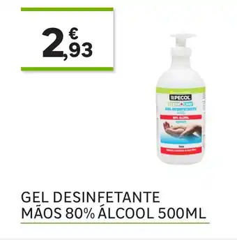 Gel Desinfetante Mãos 80% Álcool 500ml