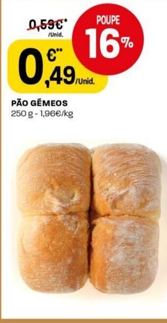Intermarché Pao Gemeos 250g promoção