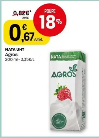 Intermarché Nata UHT Agros 200ml promoção