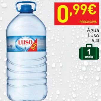 Recheio Água luso promoção