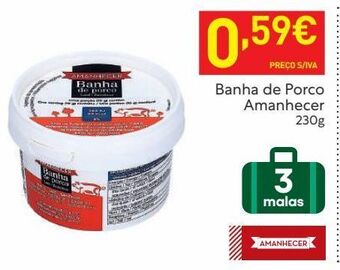 Recheio Banha de porco amanhecer promoção