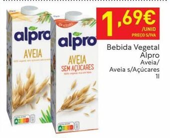 Recheio Bebida de aveia alpro promoção