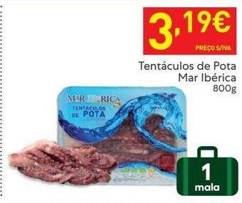 Recheio Tentáculos de lula mar ibérica promoção