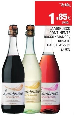 Lambrusco Continente 75cl