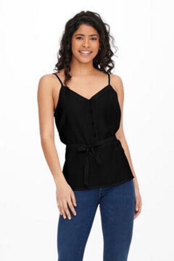 Blusa alças com laço