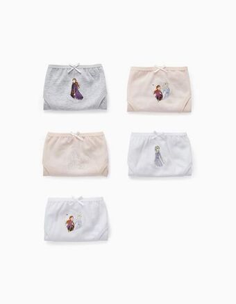 Zippy 5 cuecas para menina 'frozen', rosa/branco/cinza promoção