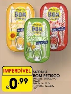 Meu Super Sardinhas bom petisco promoção