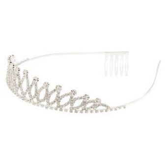 Claire's Silver rhinestone vine tiara promoção