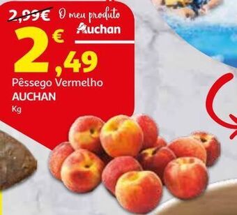 Auchan Pêssego vermelho auchan:kg promoção