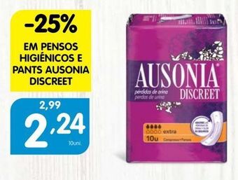 Minipreço Absorvente ausonia promoção
