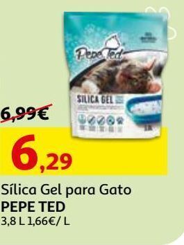 Auchan Sílica gel p/gato pepe ted:3.8lt promoção