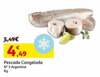 Auchan Pescada congelada argentina:nº3 kg promoção