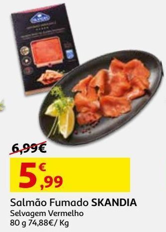 Salmao fumado selvagem skandiavermelho 80 g