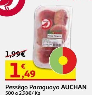 Auchan Pêssego paraguaio auchan:500 g promoção